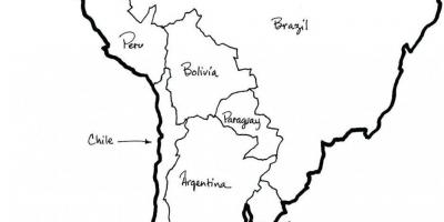 Mapa Chile-zawieszenia z zamkiem francuskim