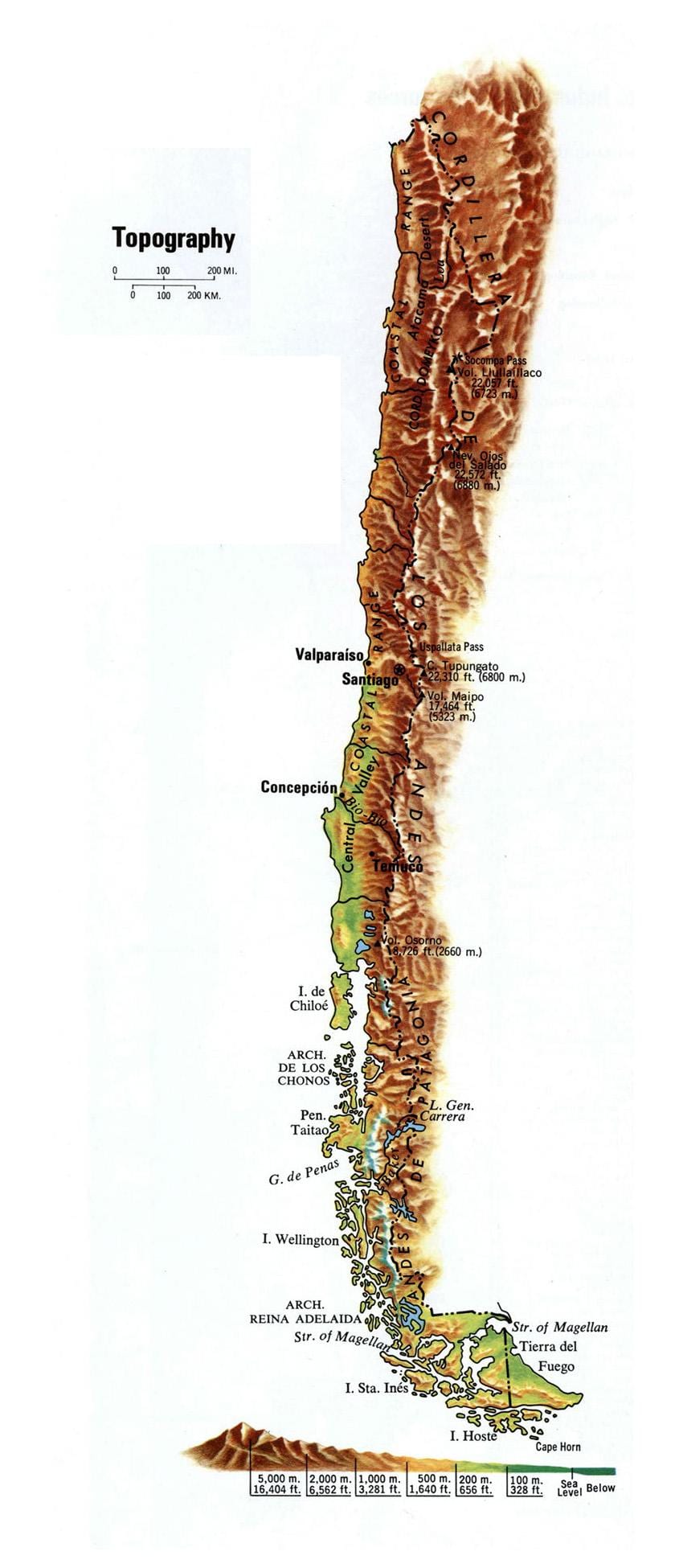 Chile terenu