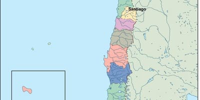 Mapa Chile wektor