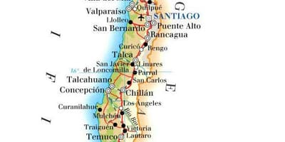 Mapa Chile parki narodowe 